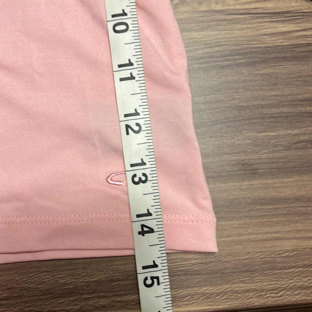 Champion pink with brown trim tank top. - Picture 8 of 10